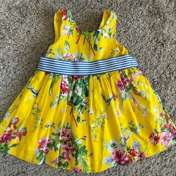 12 month toddler girls spring/summer dress bundle | 3 pieces total - Picture 8 of 16
